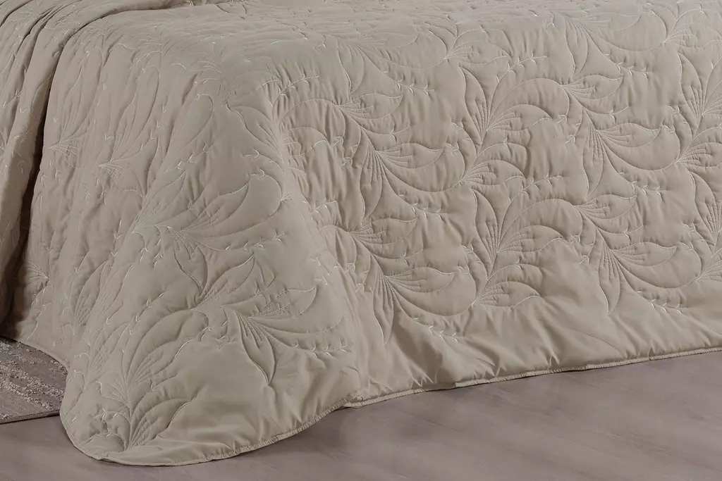 COBRE LEITO CASAL SINTONIA 03 PEÇAS - 200 FIOS - BORDADO foto adicional 5