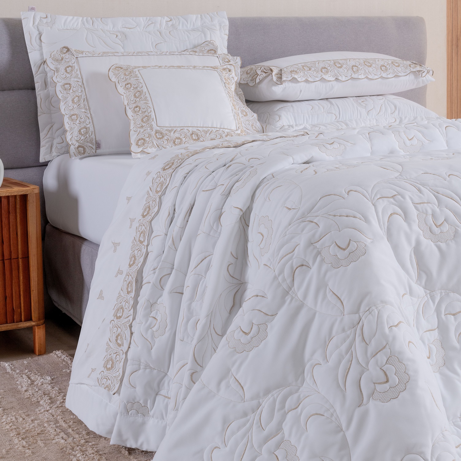 JOGO DE CAMA KING ELEGANCE 4 PECAS - PERCAL 400 FIOS foto adicional 6