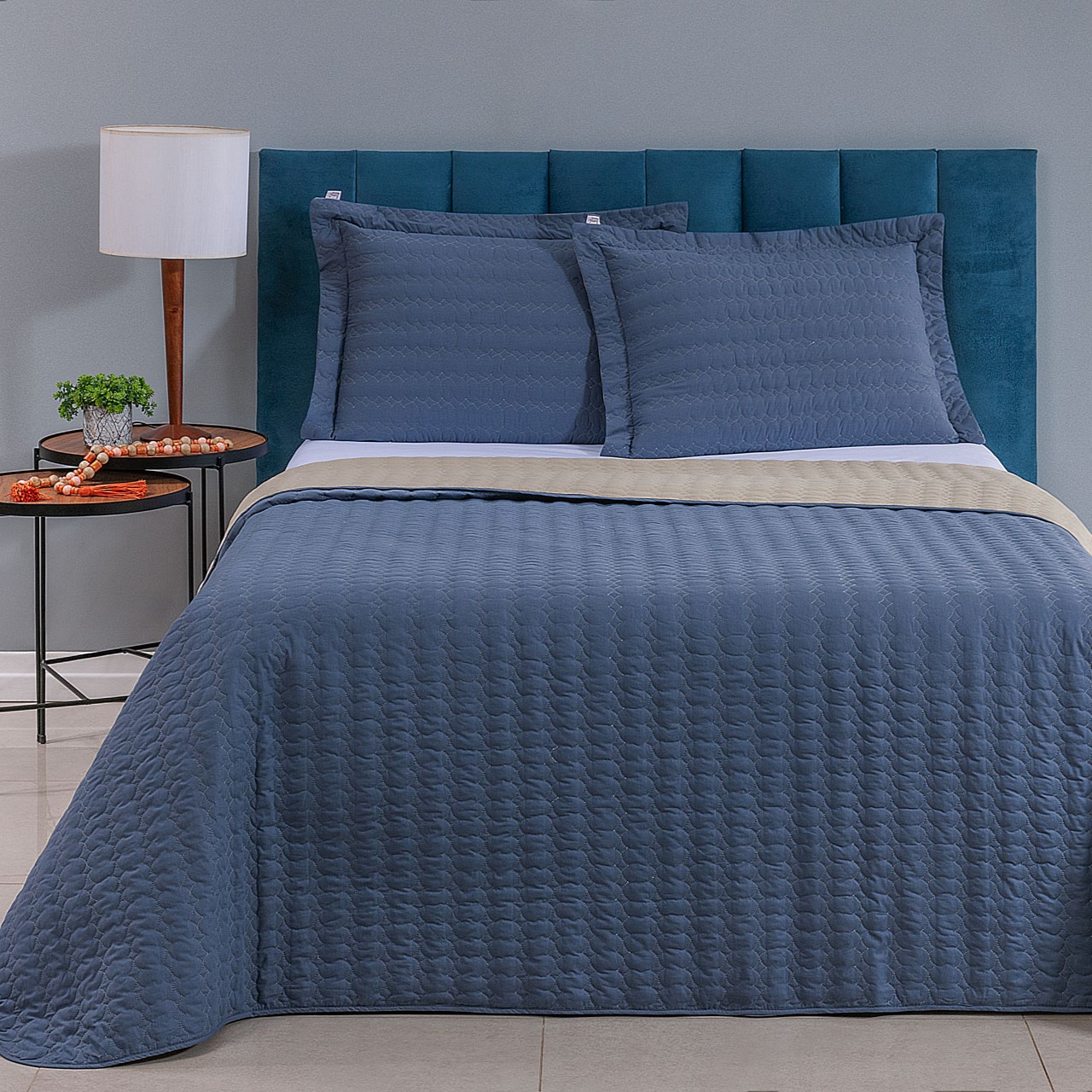 COBRE LEITO DUPLA FACE CASUAL QUEEN 03 PEÇAS - 230 FIOS -  100% Algodão foto adicional 10