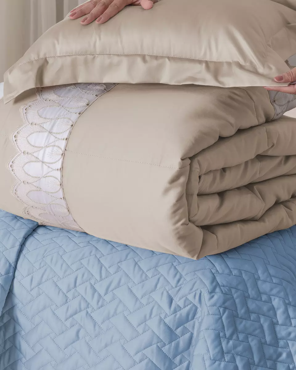 COBRE LEITO KING ROYALE 3 PEÇAS - 400 FIOS - ALGODÃO foto adicional 7