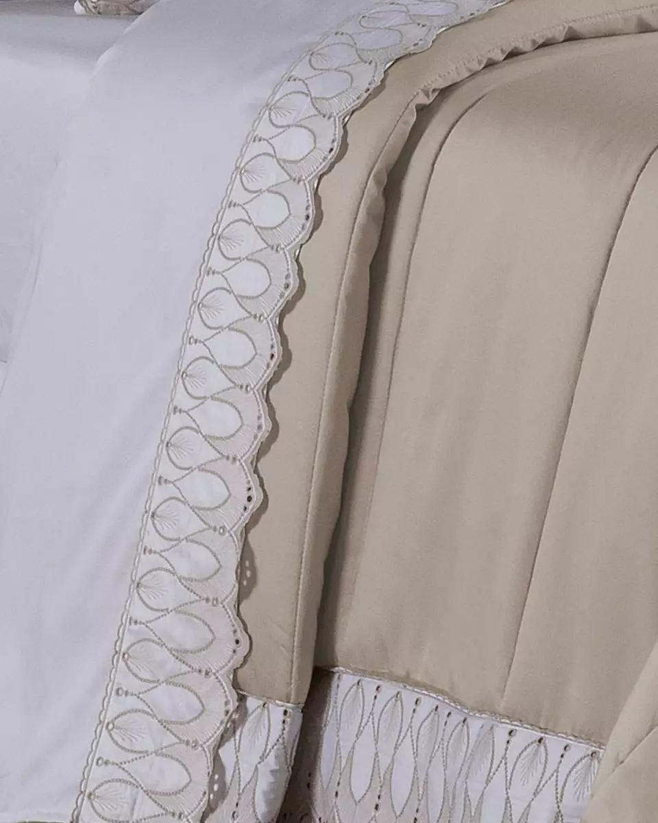 COBRE LEITO QUEEN ROYALE 3 PEÇAS - 400 FIOS -  ALGODÃO foto adicional 4