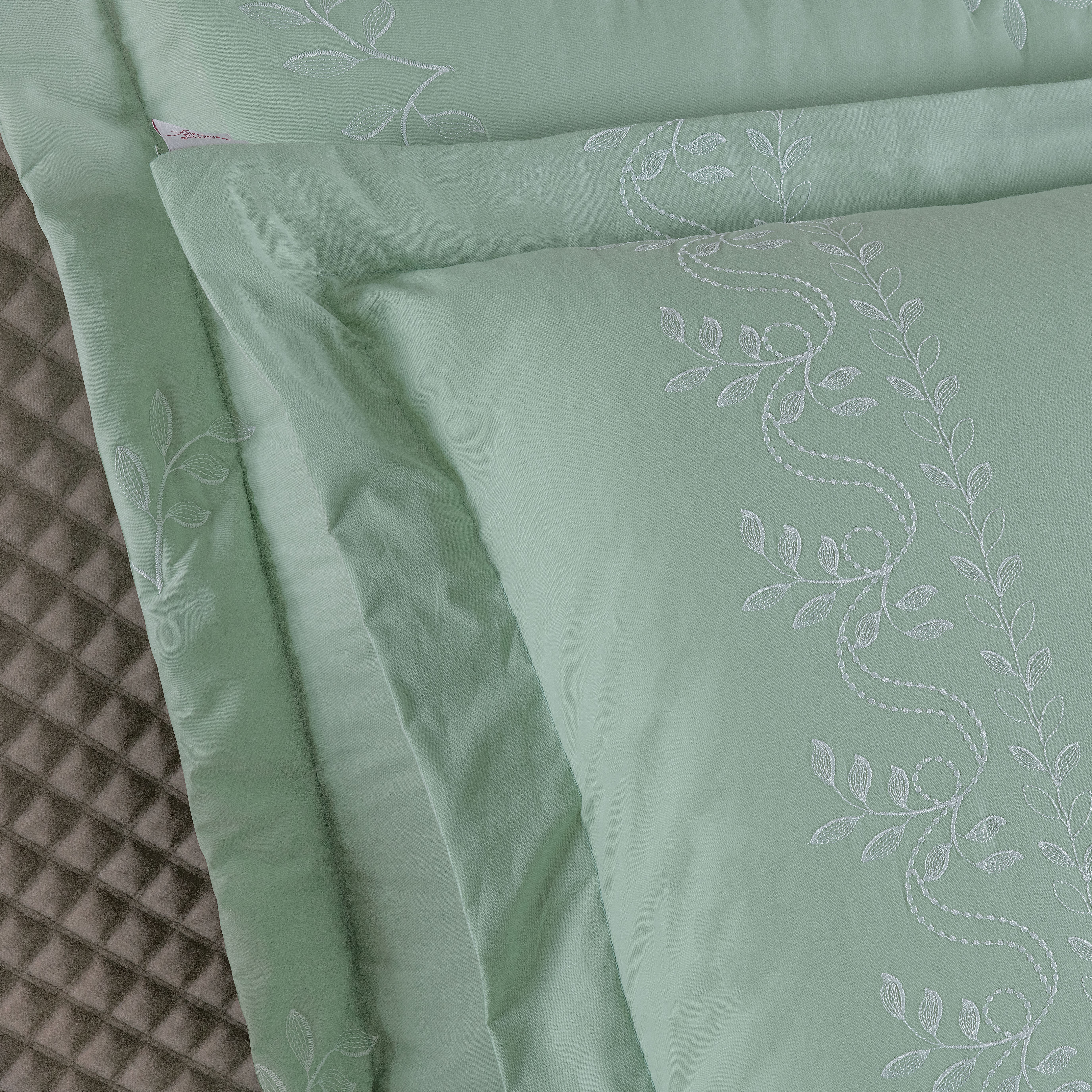 COBRE LEITO KING BORDADO GARDEN  3 PEÇAS - 230 FIOS - MEDIDA DE SUPER KING foto adicional 5