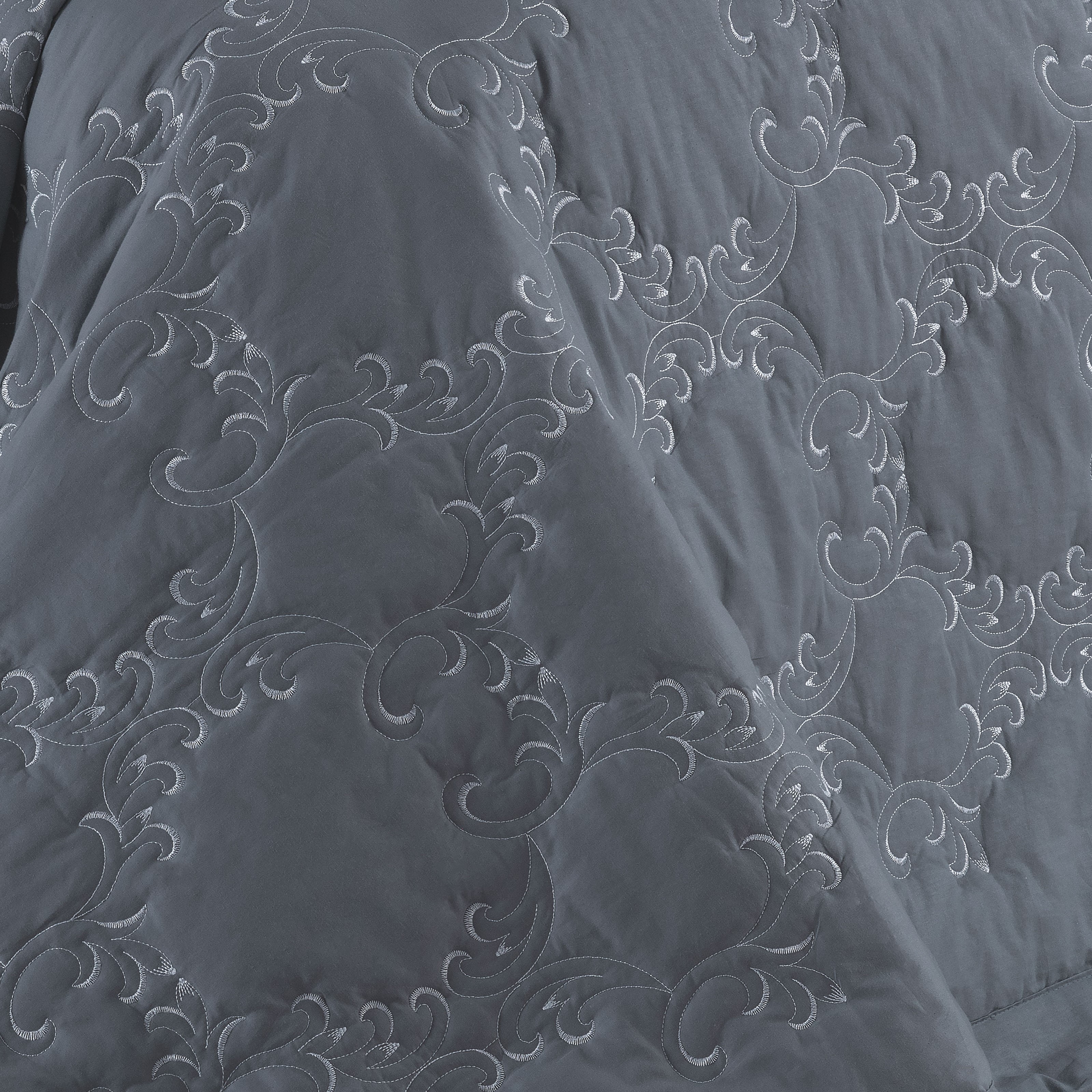 COBRE LEITO QUEEN BORDADO SELECT  3 PEÇAS - 250 FIOS foto adicional 2