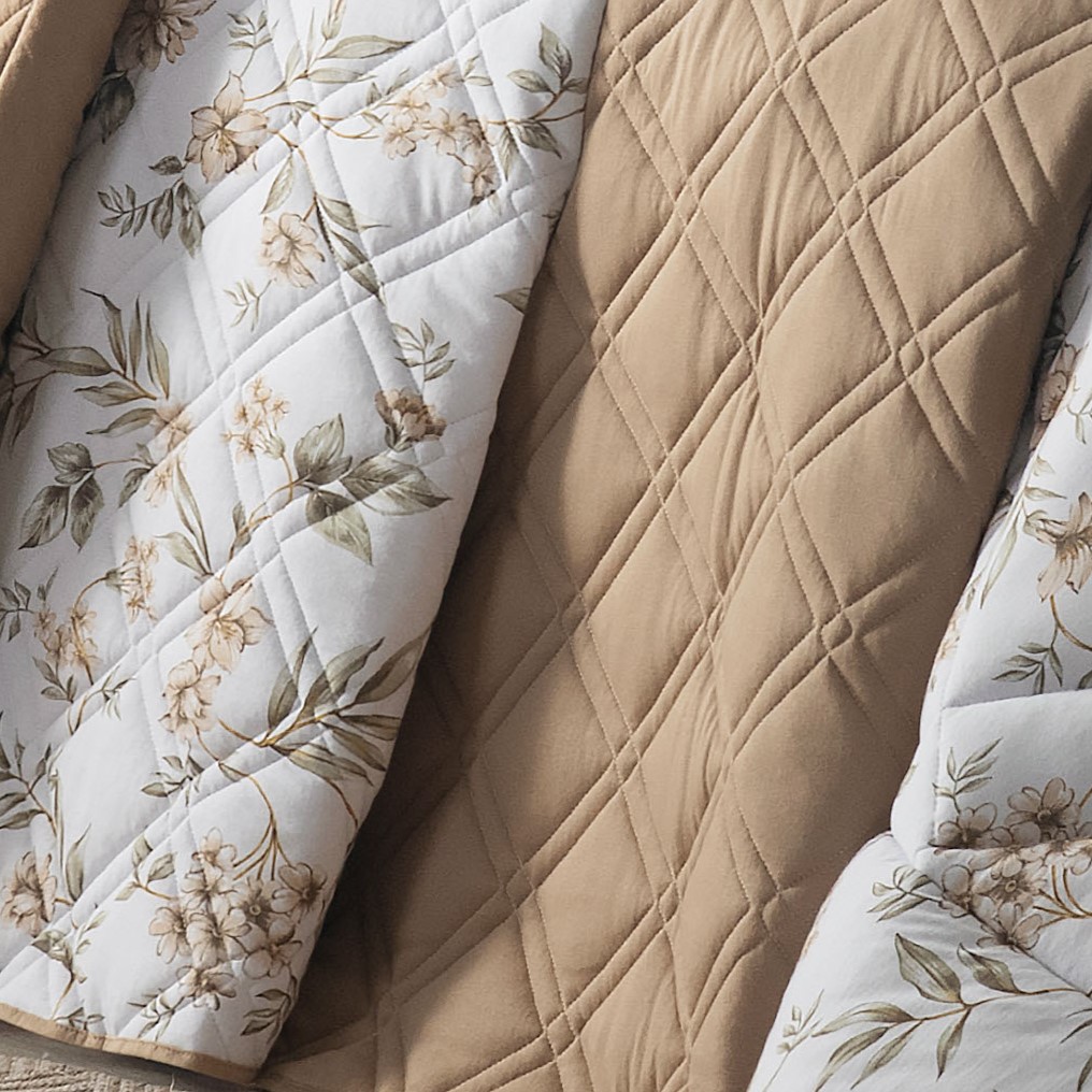 COBRE LEITO KING  MALHA TOP LINE CITY  03 PEÇAS - PURO ALGODÃO -  DUPLA FACE foto adicional 1