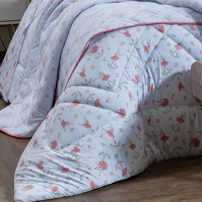 EDREDOM QUEEN BALLET MALHA 01 PEÇA - FIO 30/1- DUPLA FACE  foto adicional 2