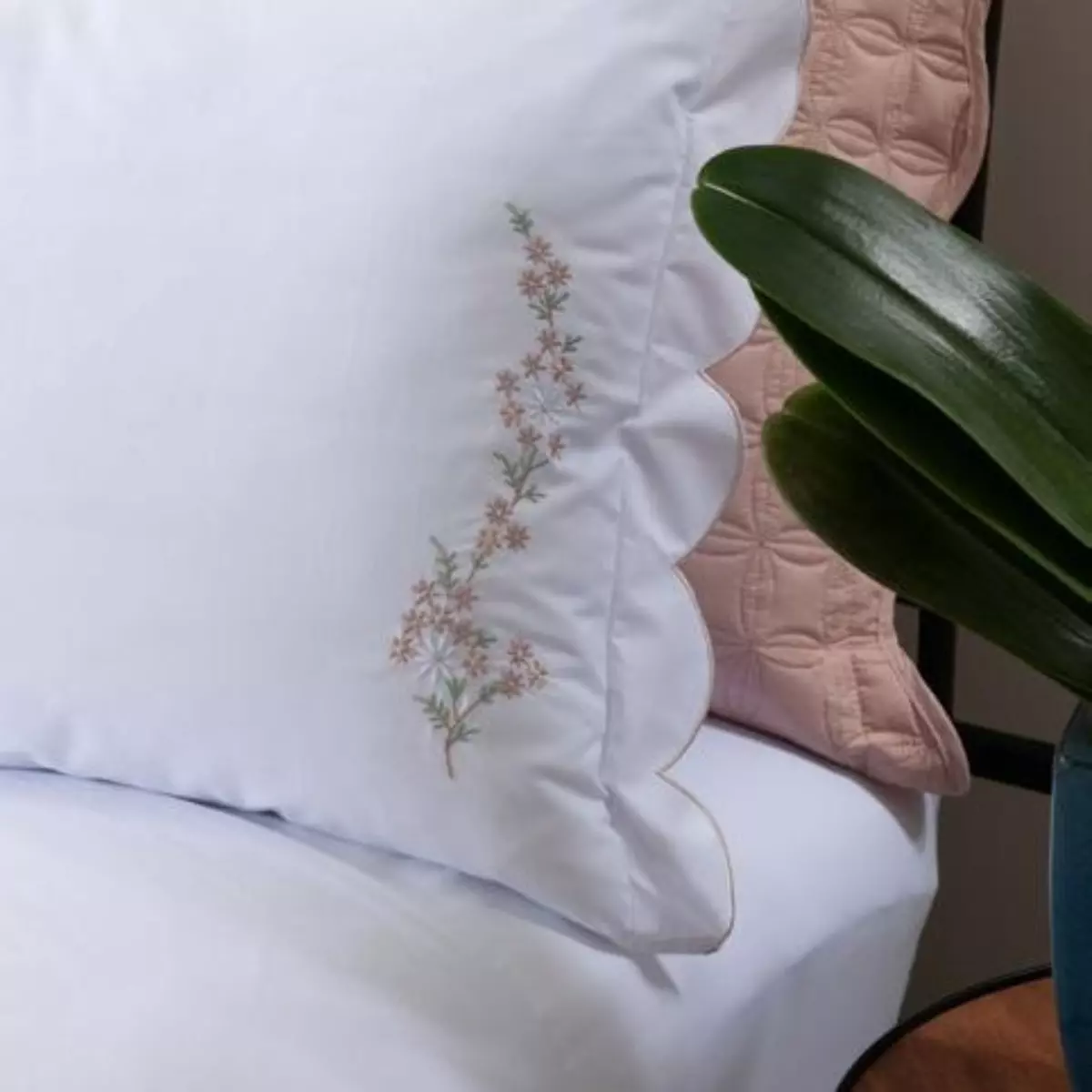  JOGO DE CAMA KING VERENNA 04 PEÇAS  - PERCAL 250 FIOS - BORDADO foto adicional 1