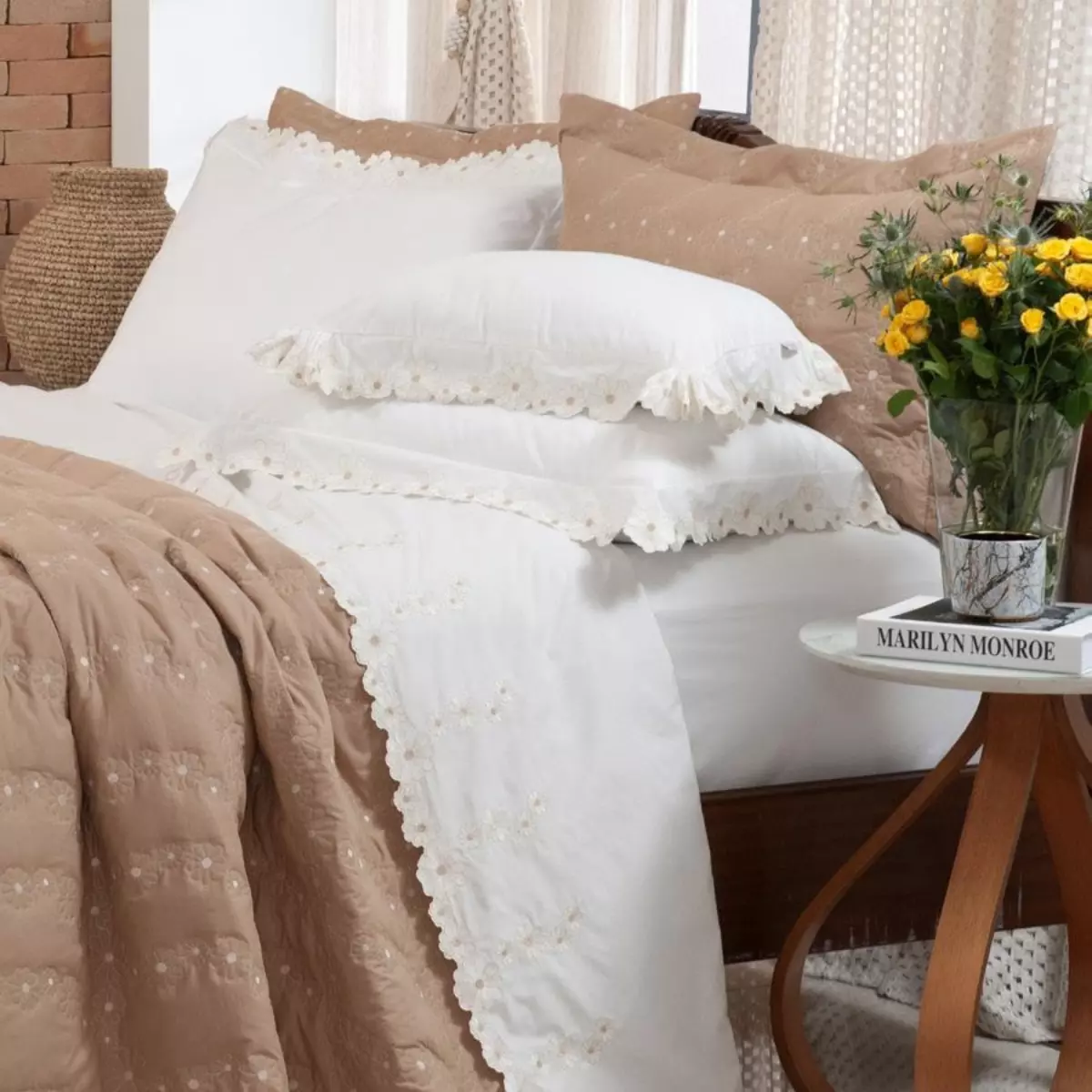 JOGO DE CAMA QUEEN NUANCE 04 PEÇAS  - PERCAL 250 FIOS