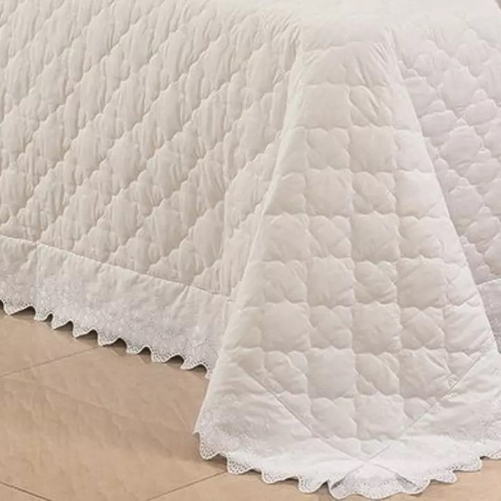 COBRE LEITO SUPER KING BORDADO ELEGANZA 3 PEÇAS foto adicional 1