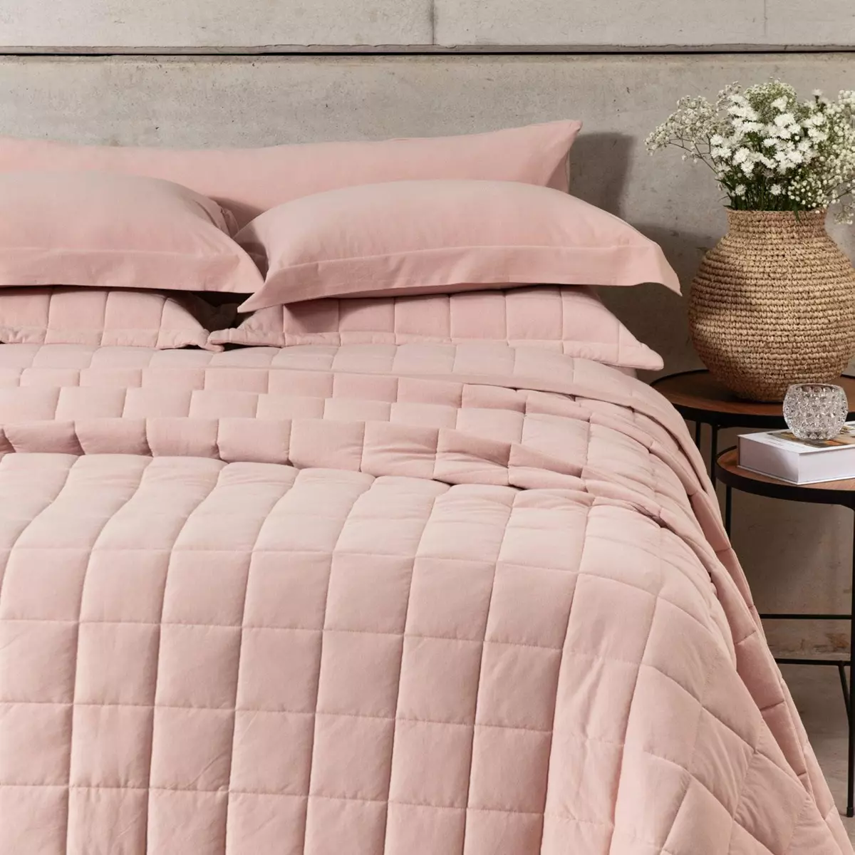 COBRE LEITO KING ACLARAR 3PEÇAS - FIO EGÍPCIO - MALHA foto adicional 2