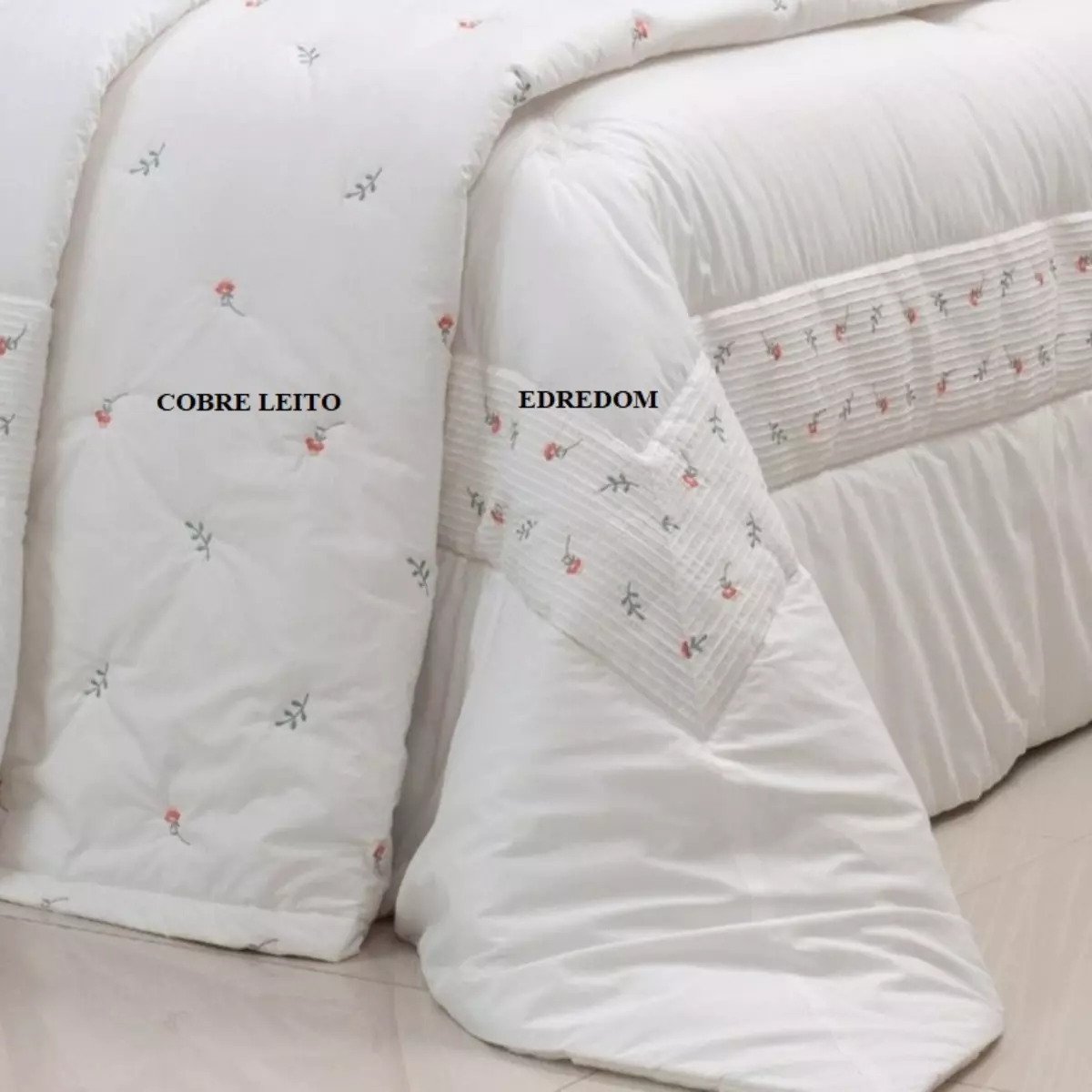 COBRE LEITO KING BORDADO ESPLENDORE  3 PEÇAS foto adicional 4