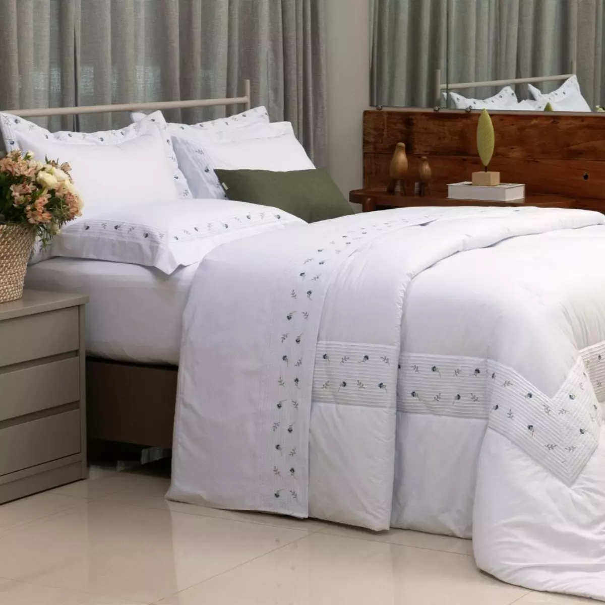 KIT EDREDOM SUPER KING ESPLENDORE 3 PEÇAS foto adicional 4