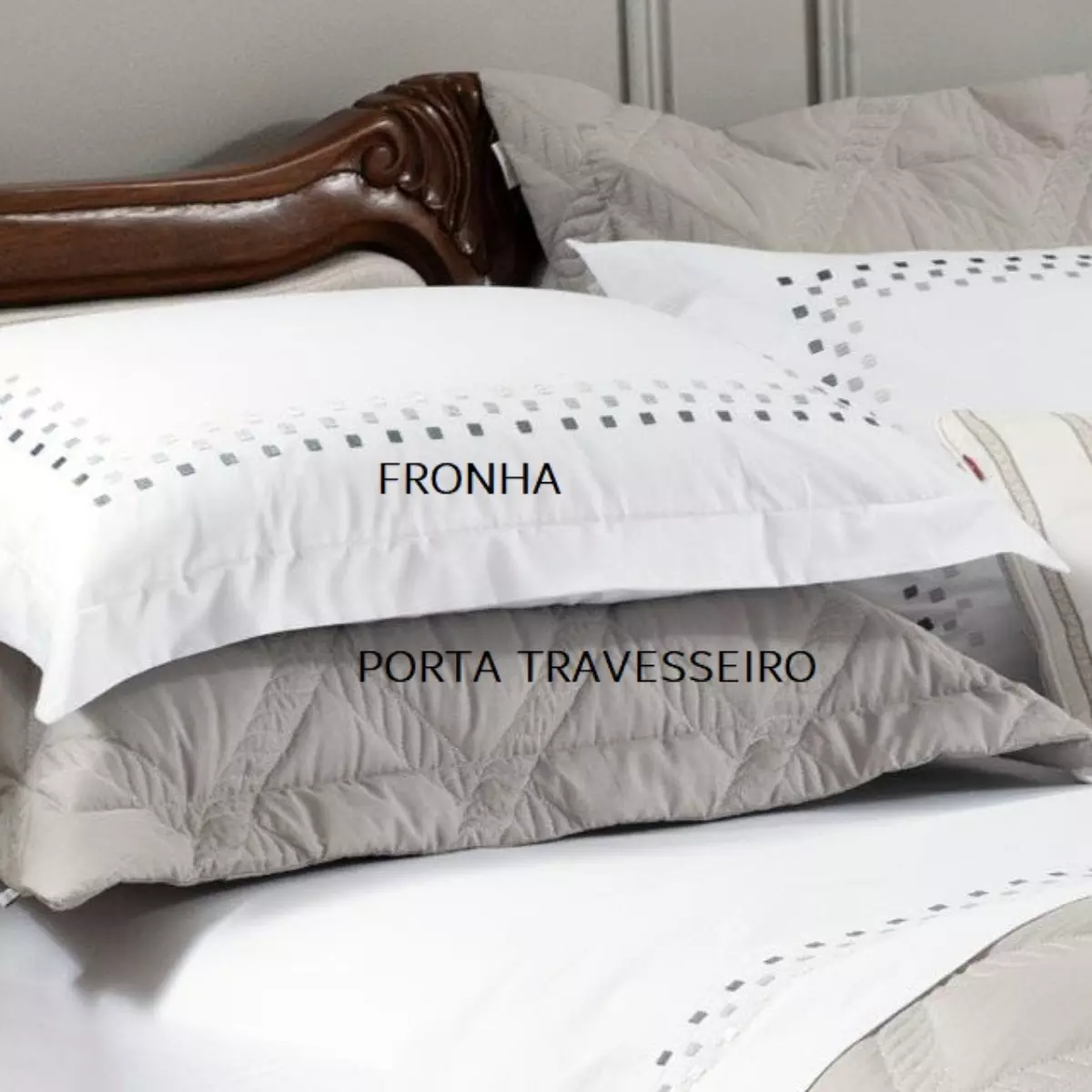 JOGO DE CAMA KING LUMI  4 PEÇAS - BORDADO foto adicional 4