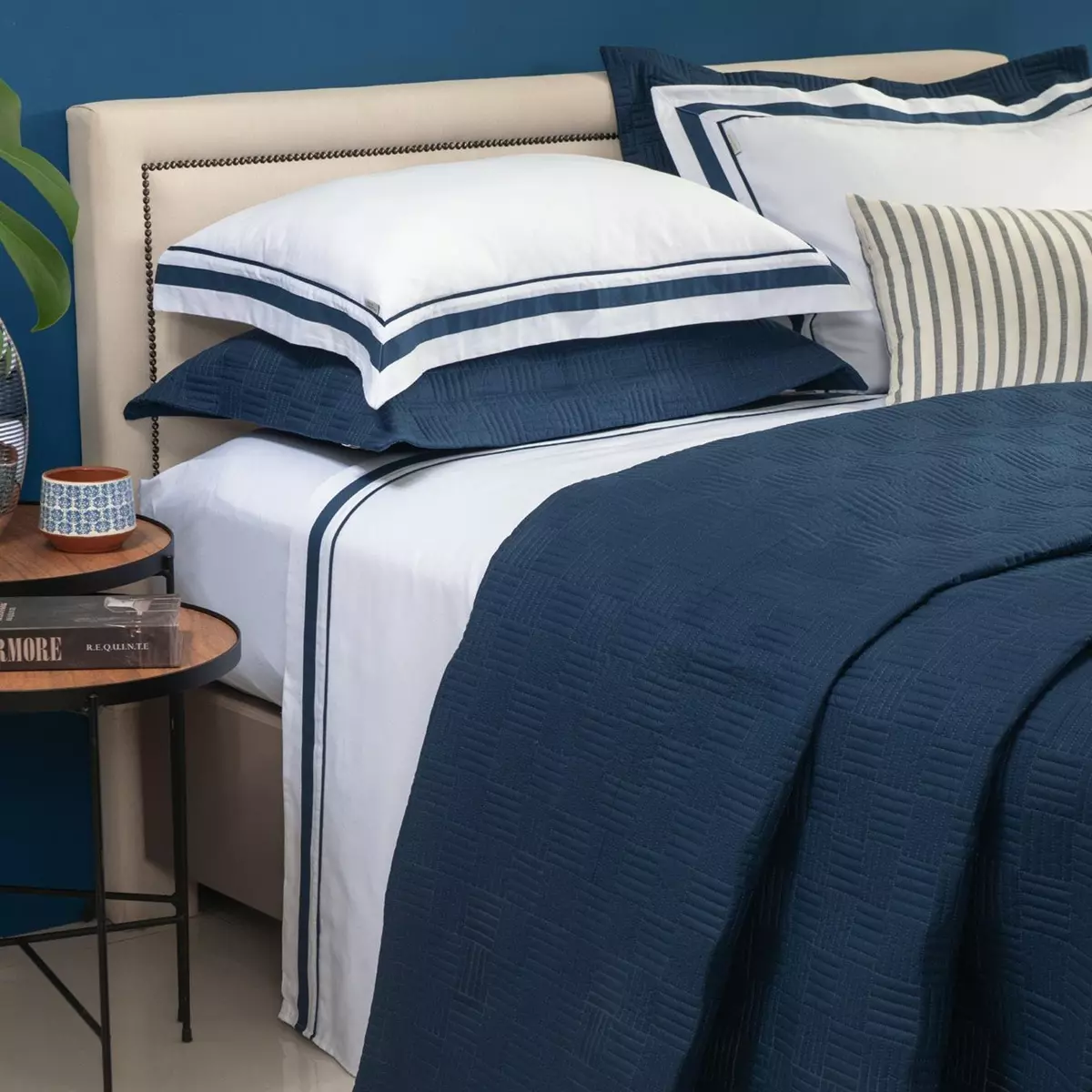 JOGO DE CAMA  QUEEN NANTES 4 PEÇAS 