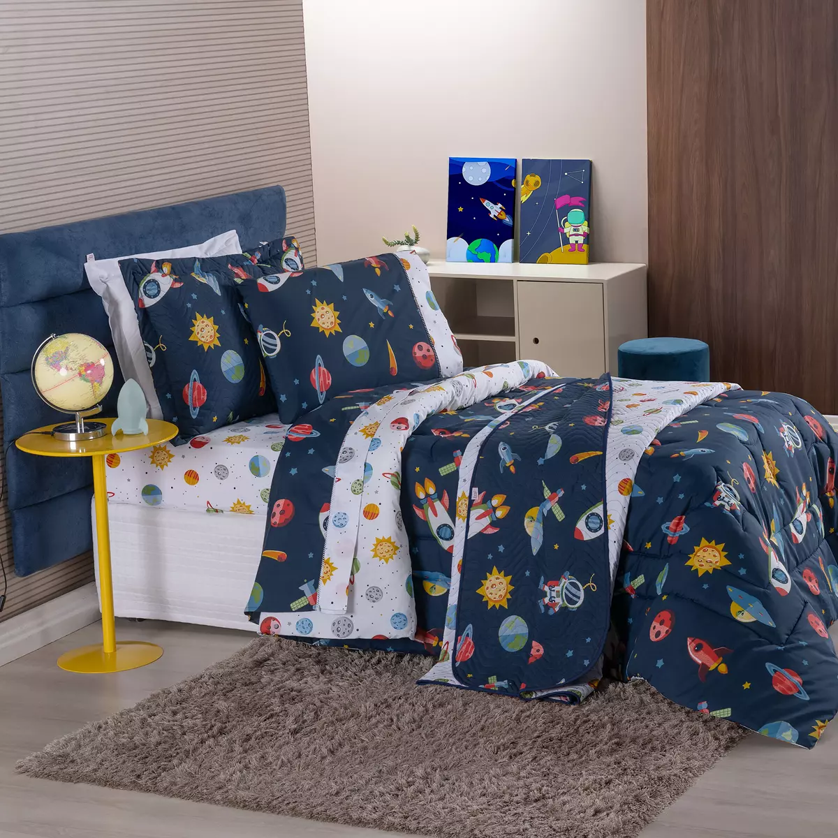 KIT INFANTIL - JUVENIL - SOLTEIRO ASTRO 05 PECAS  