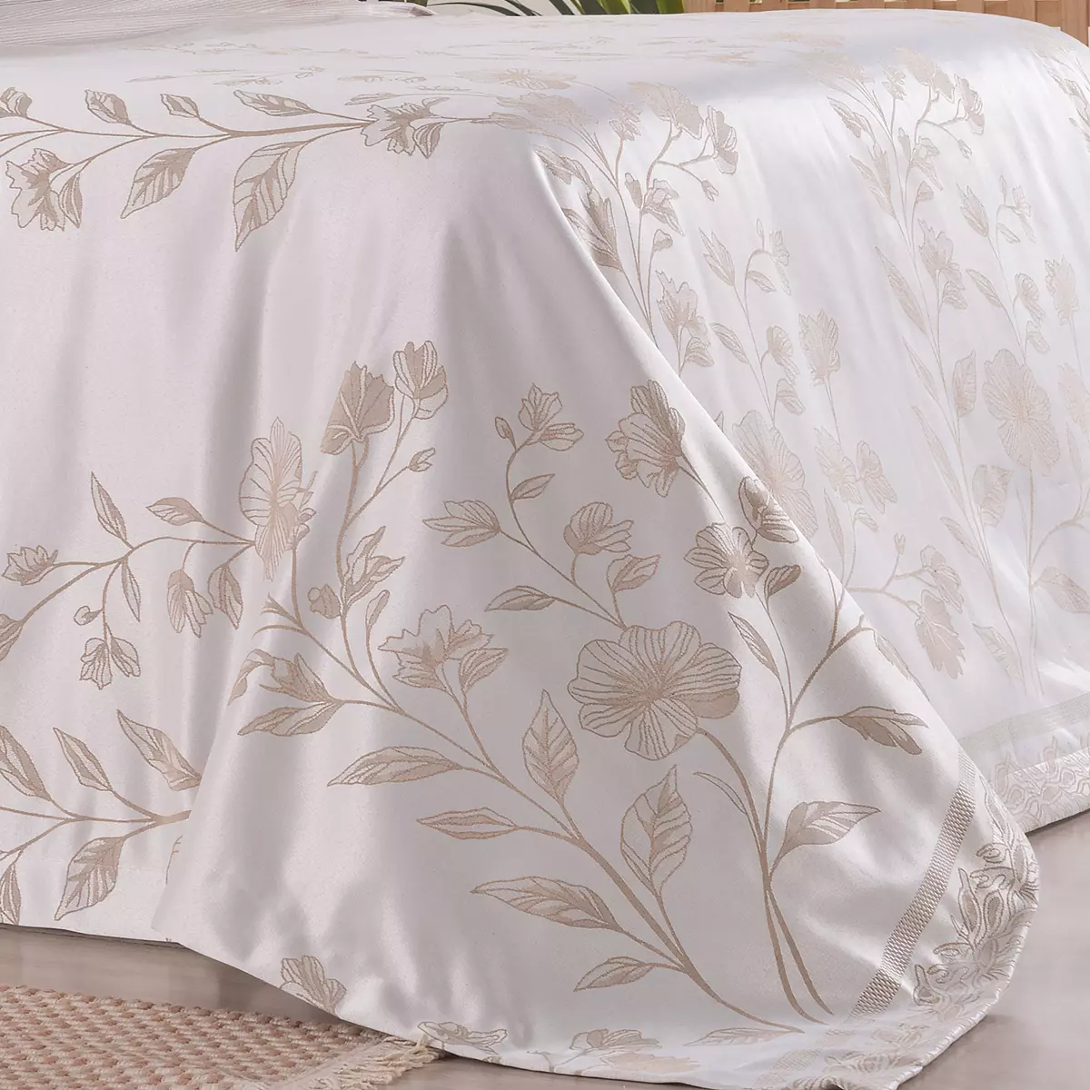 COBRE LEITO KING NATURALLE DUPLA FACE 3 PEÇAS  foto adicional 4