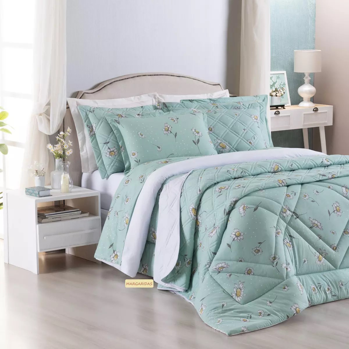 EDREDOM QUEEN MALHA TOP LINE CITY 01 PEÇA - PURO ALGODÃO foto adicional 3