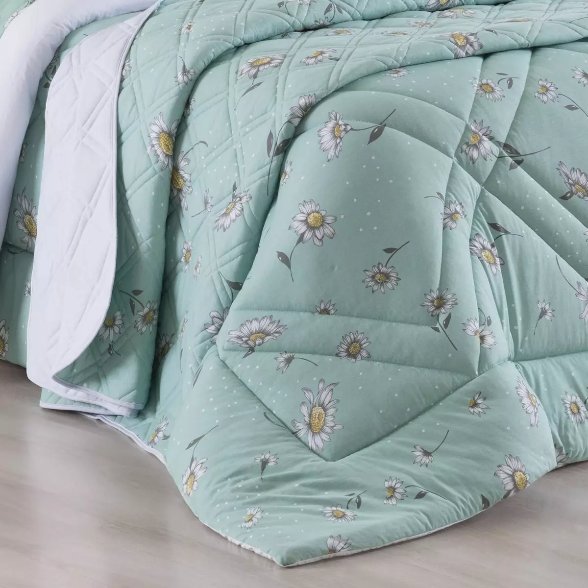 EDREDOM QUEEN MALHA TOP LINE CITY 01 PEÇA - PURO ALGODÃO foto adicional 4