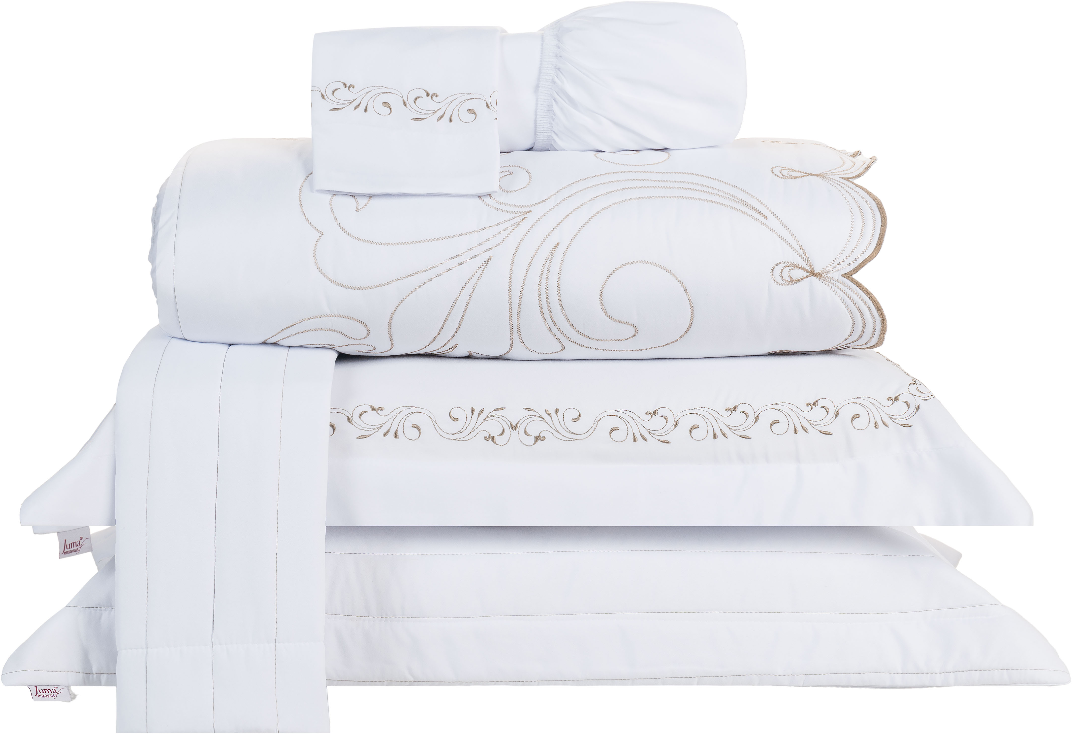 KIT ENXOVAL QUEEN VERSÁTILE DUO 06 PEÇAS - MATELASSADO E BORDADO - 4 CORES DISPONÍVEIS foto adicional 27