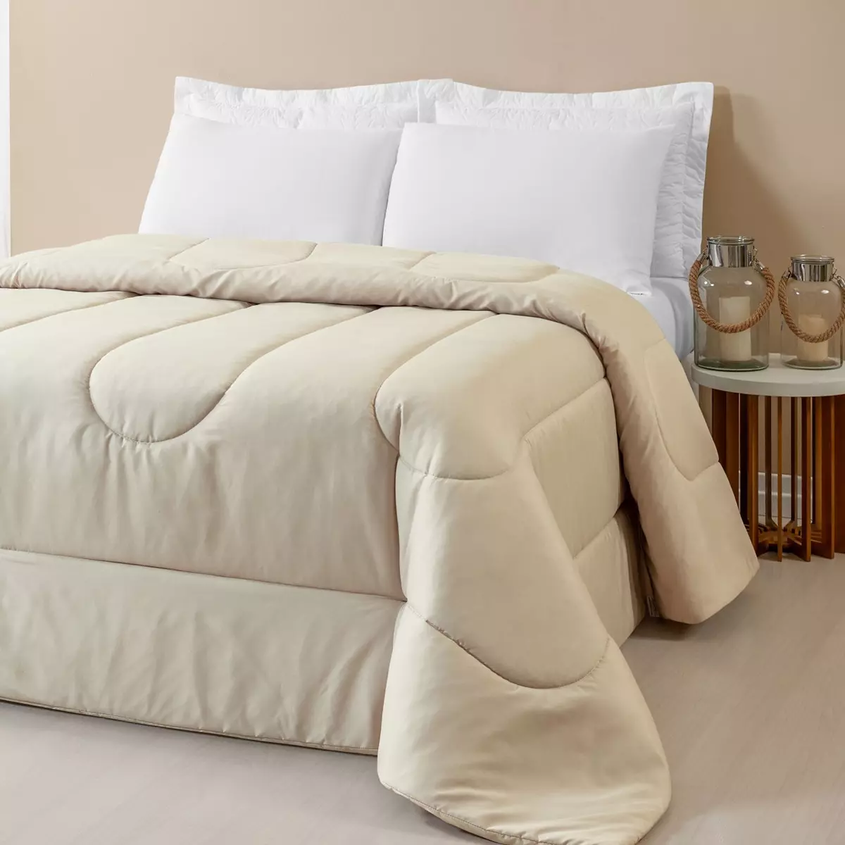 EDREDOM AVULSO QUEEN CRIARTE  DUPLA FACE 200 FIOS HIPERCAL  foto adicional 3