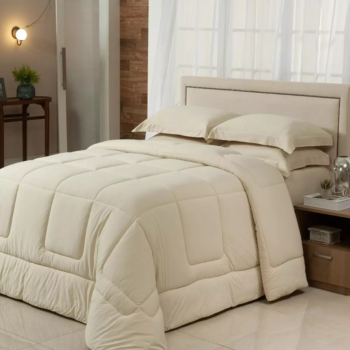 EDREDOM KING MALHA NATURA 01 PEÇA - DUPLA FACE - 8 CORES foto adicional 2