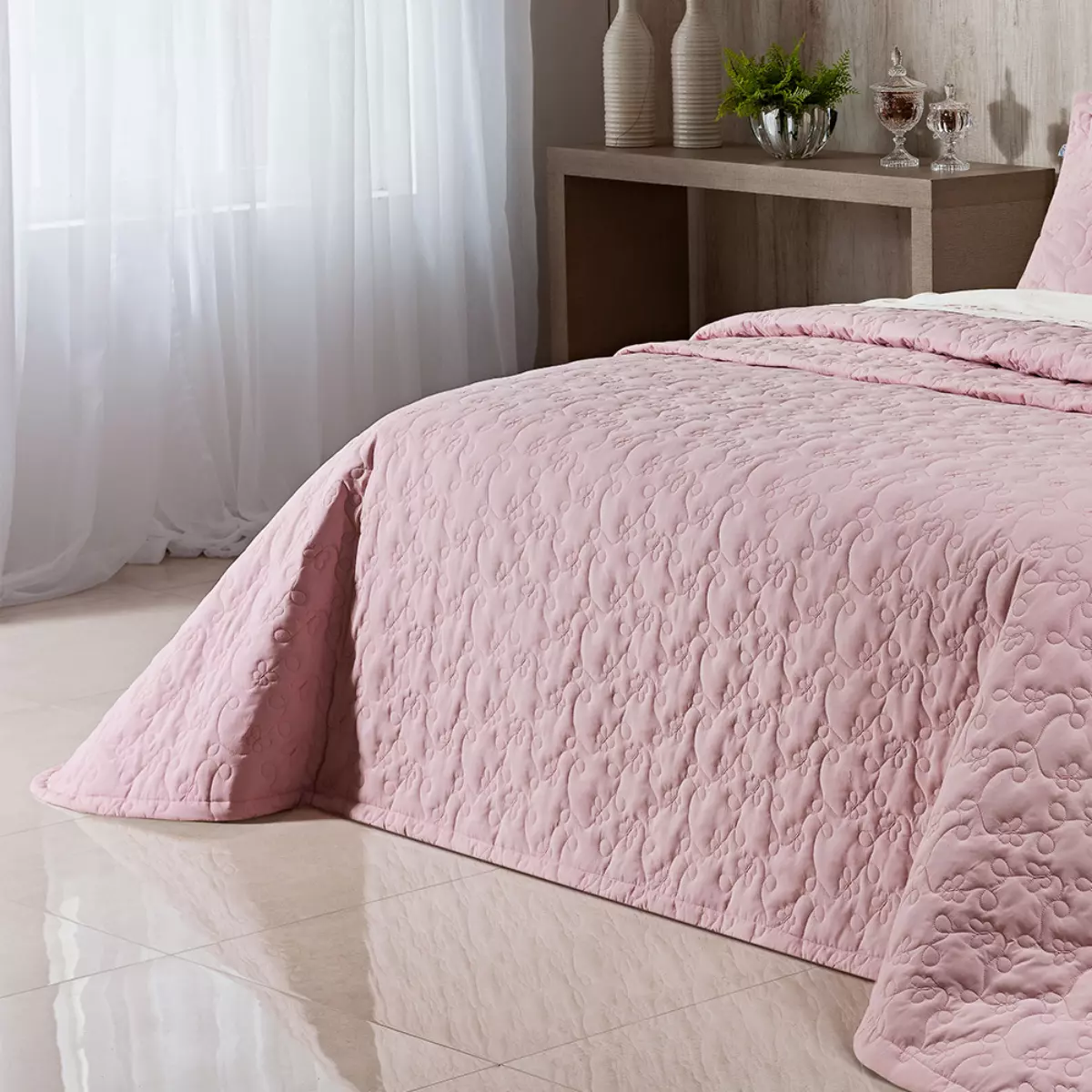 COBRE LEITO  QUEEN  AMALF 03 PEÇAS -  PERCAL 200 FIOS foto adicional 1