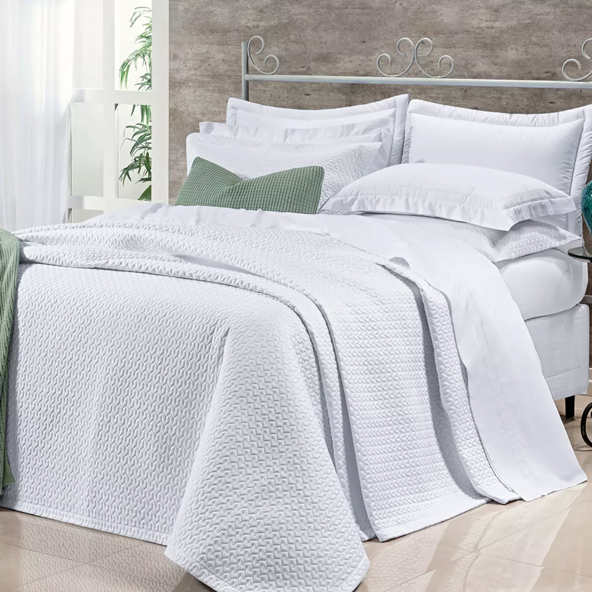 COBRE LEITO QUEEN ASPEN 3 PECAS - 400 FIO EGÍPCIOS