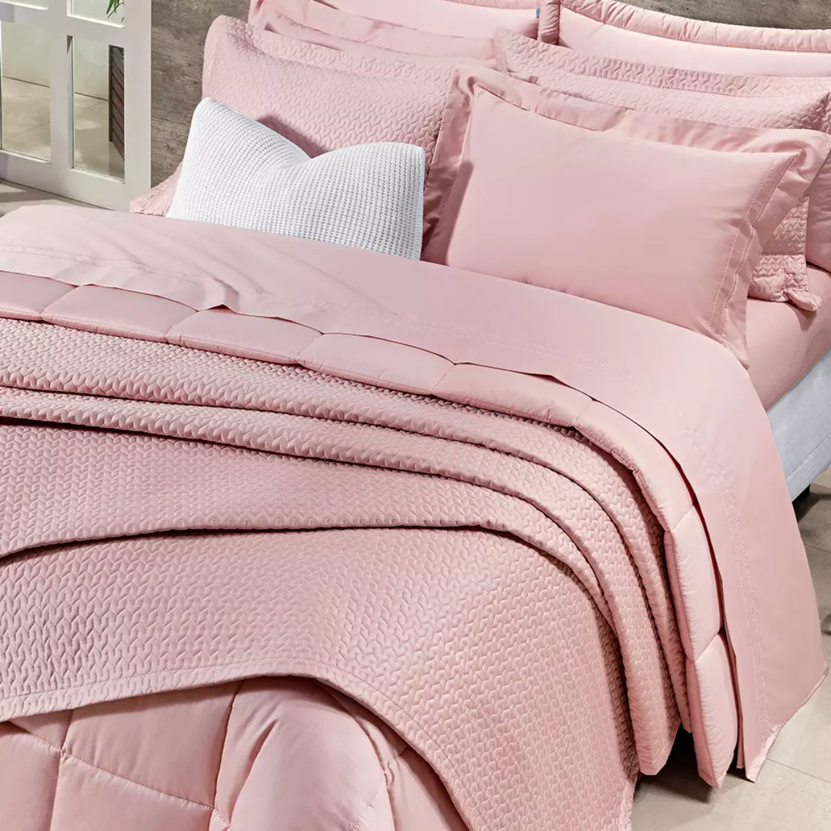 COBRE LEITO SUPER KING ASPEN 3 PEÇAS - 400 FIOS EGÍPCIOS foto adicional 9