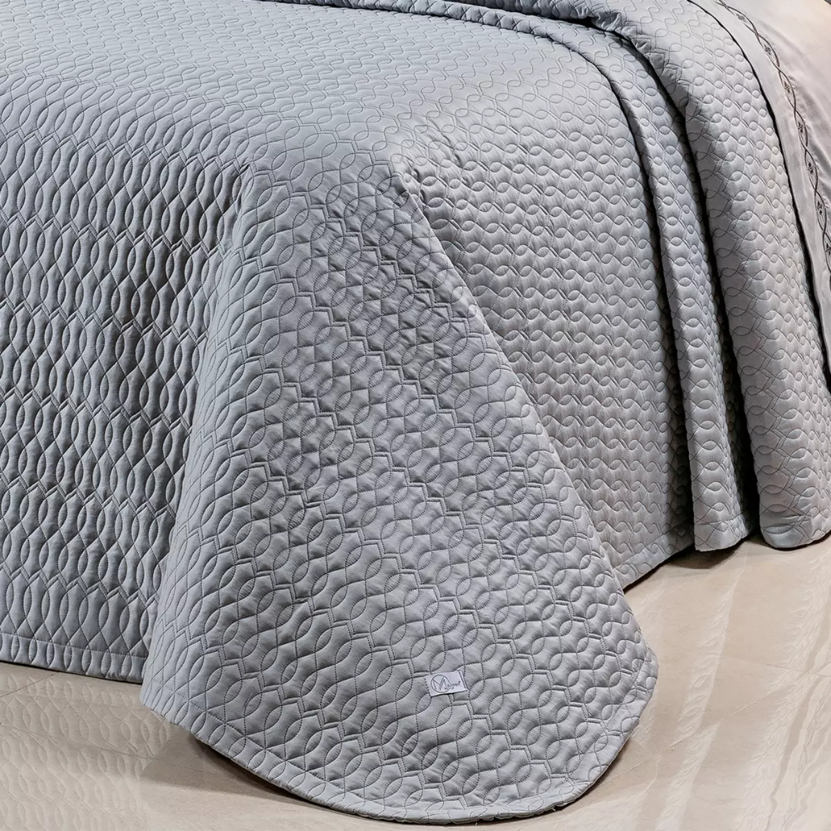 COBRE LEITO QUEEN AYLA 3 PEÇAS - 400 FIOS EGIPCIOS foto adicional 5