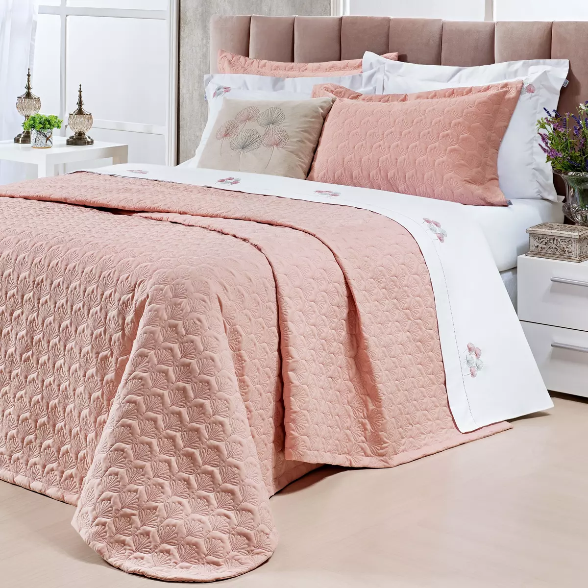 COBRE LEITO SUPER KING SURI 200 FIOS MICRO PERCAL PELETIZADO 3 PECAS foto adicional 1