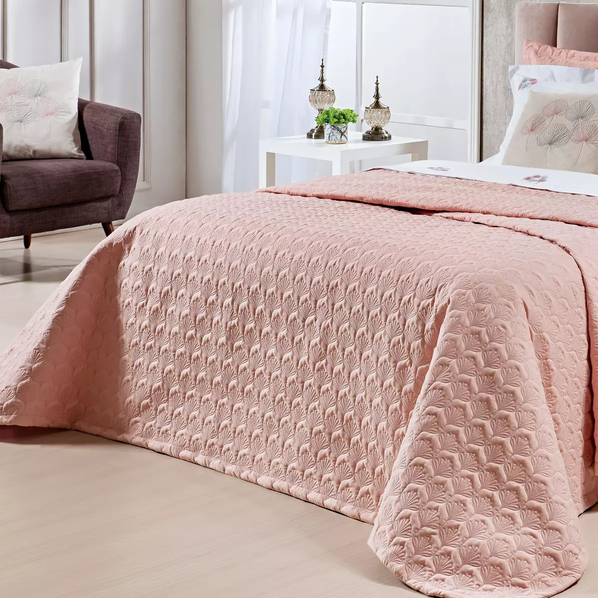 COBRE LEITO SUPER KING SURI 200 FIOS MICRO PERCAL PELETIZADO 3 PECAS foto adicional 3