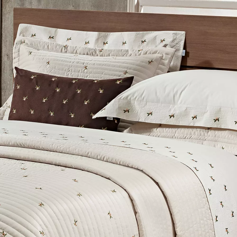 JOGO DE CAMA KING IPANEMA 04 PEÇAS -  PERCAL 200 Fios - BORDADO foto adicional 4