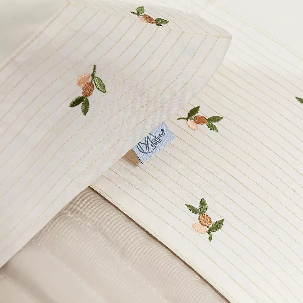 JOGO DE CAMA QUEEN IPANEMA 04 PEÇAS -  PERCAL 200 Fios - BORDADO foto adicional 1