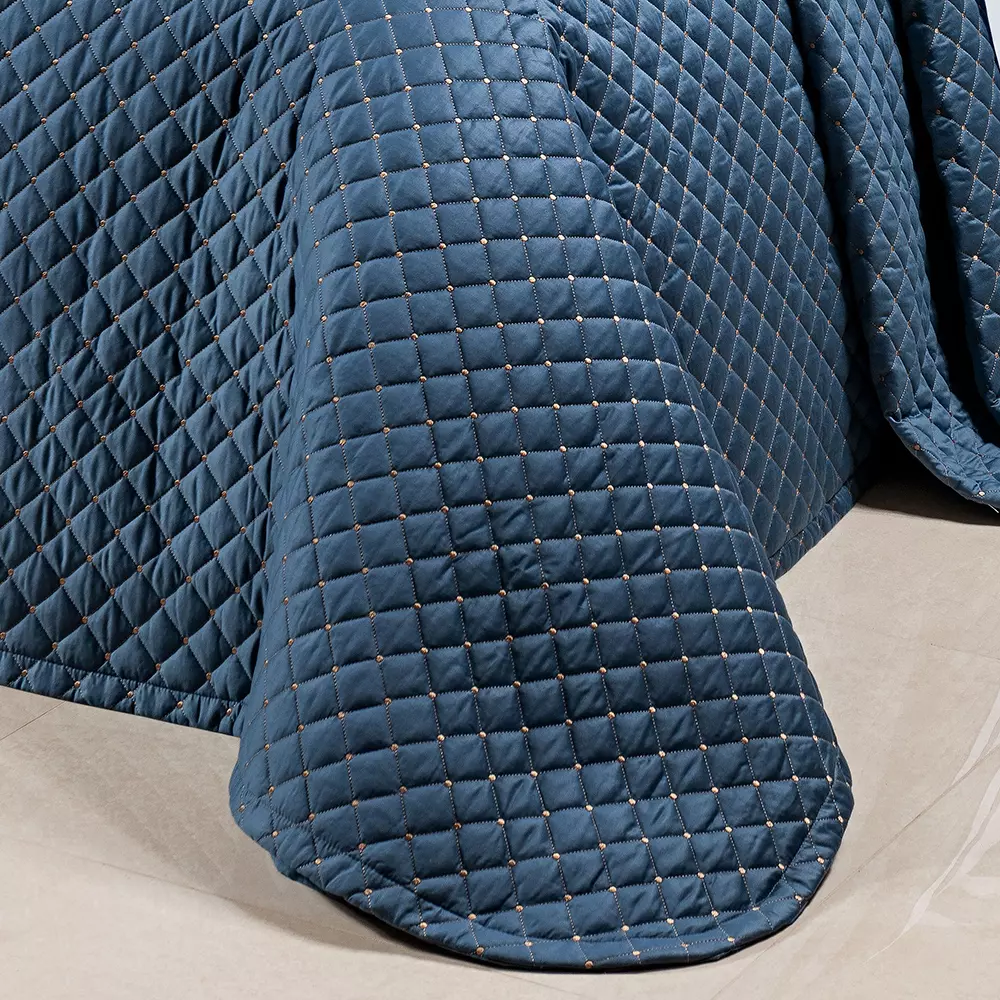 COBRE LEITO SUPER KING MILAN  3 PEÇAS - 400 FIOS EGÍPCIOS  foto adicional 5