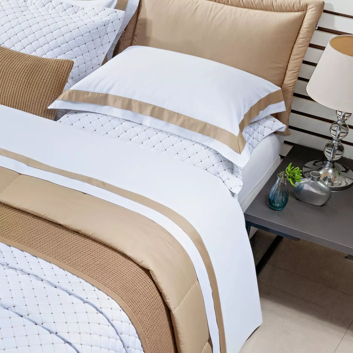 JOGO DE CAMA KING MILAN 04 PEÇAS - 400 FIOS EGÍPCIOS 