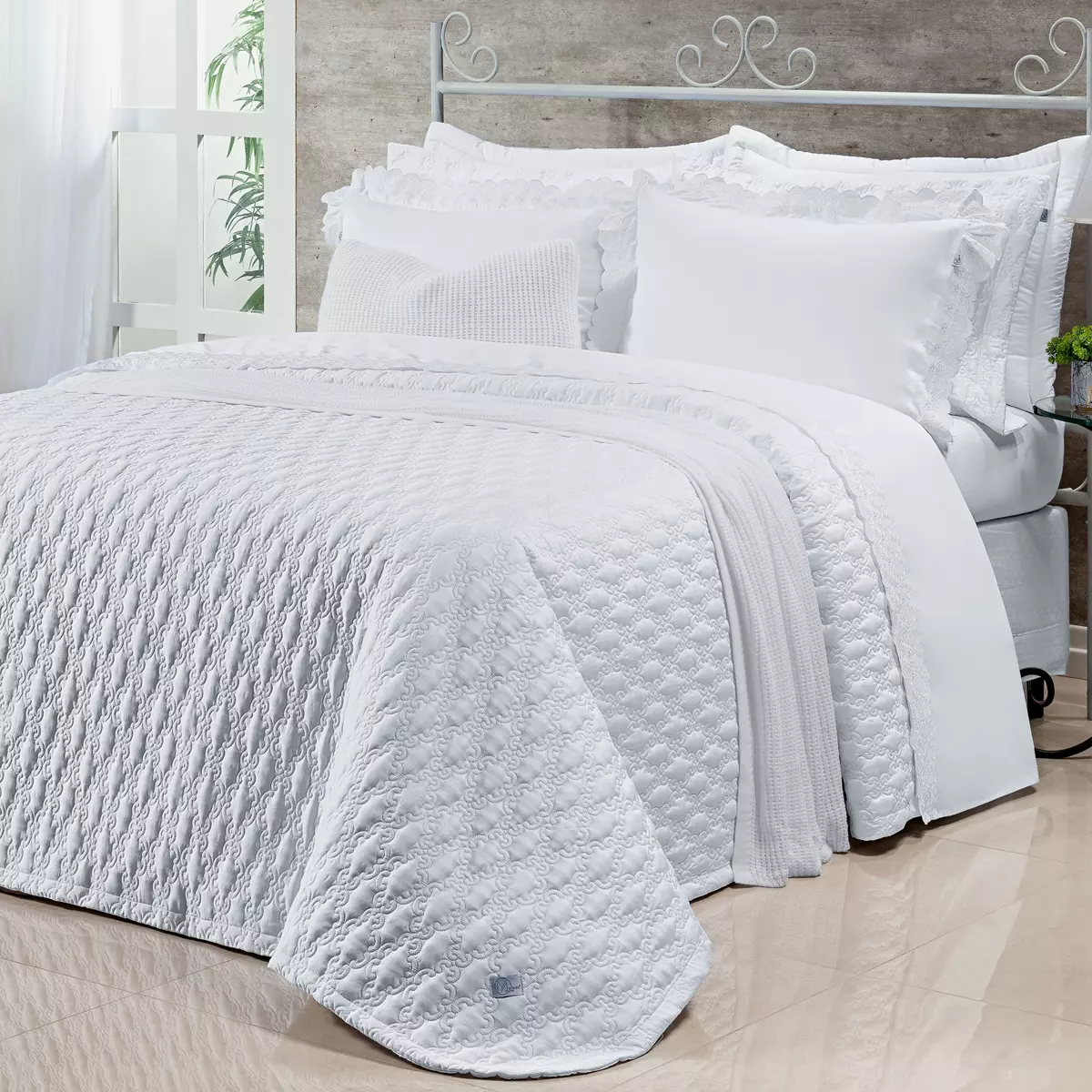 COBRE LEITO QUEEN GENEBRA 3 PEÇAS - 400 FIOS EGÍPCIOS