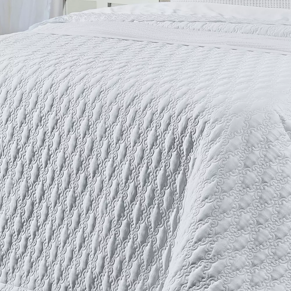 COBRE LEITO SUPER KING GENEBRA 3 PEÇAS - 400 FIOS EGIPCIOS foto adicional 4