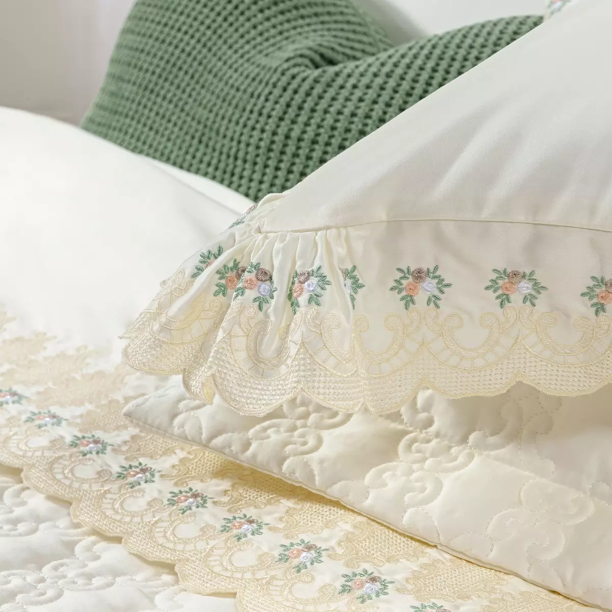 JOGO DE CAMA CASAL GENEBRA 04 PEÇAS - 400 FIOS EGIPCIOS foto adicional 2