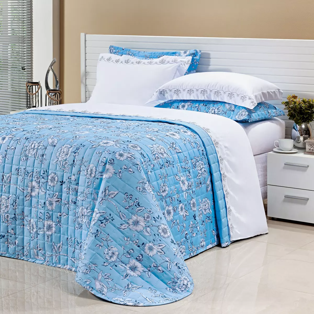 COBRE LEITO QUEEN MARBLE 200 FIOS MICRO PERCAL-TOQUE DE SEDA -3 PECAS