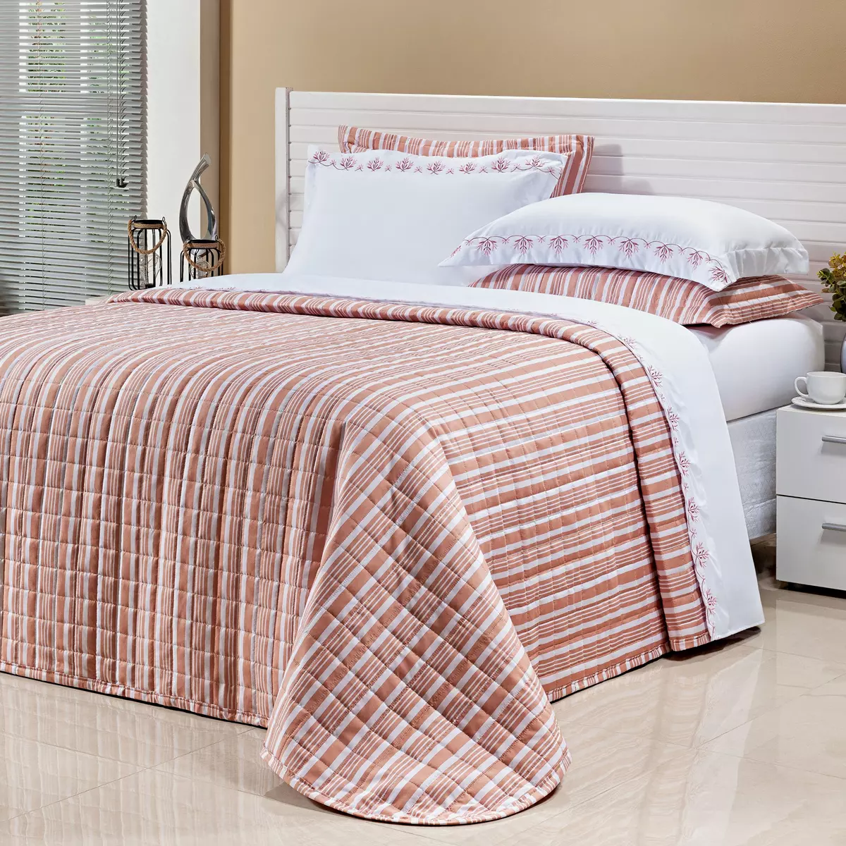 COBRE LEITO SUPER KING MARBLE 200 FIOS MICRO PERCAL PELETIZADO 3 PEÇAS