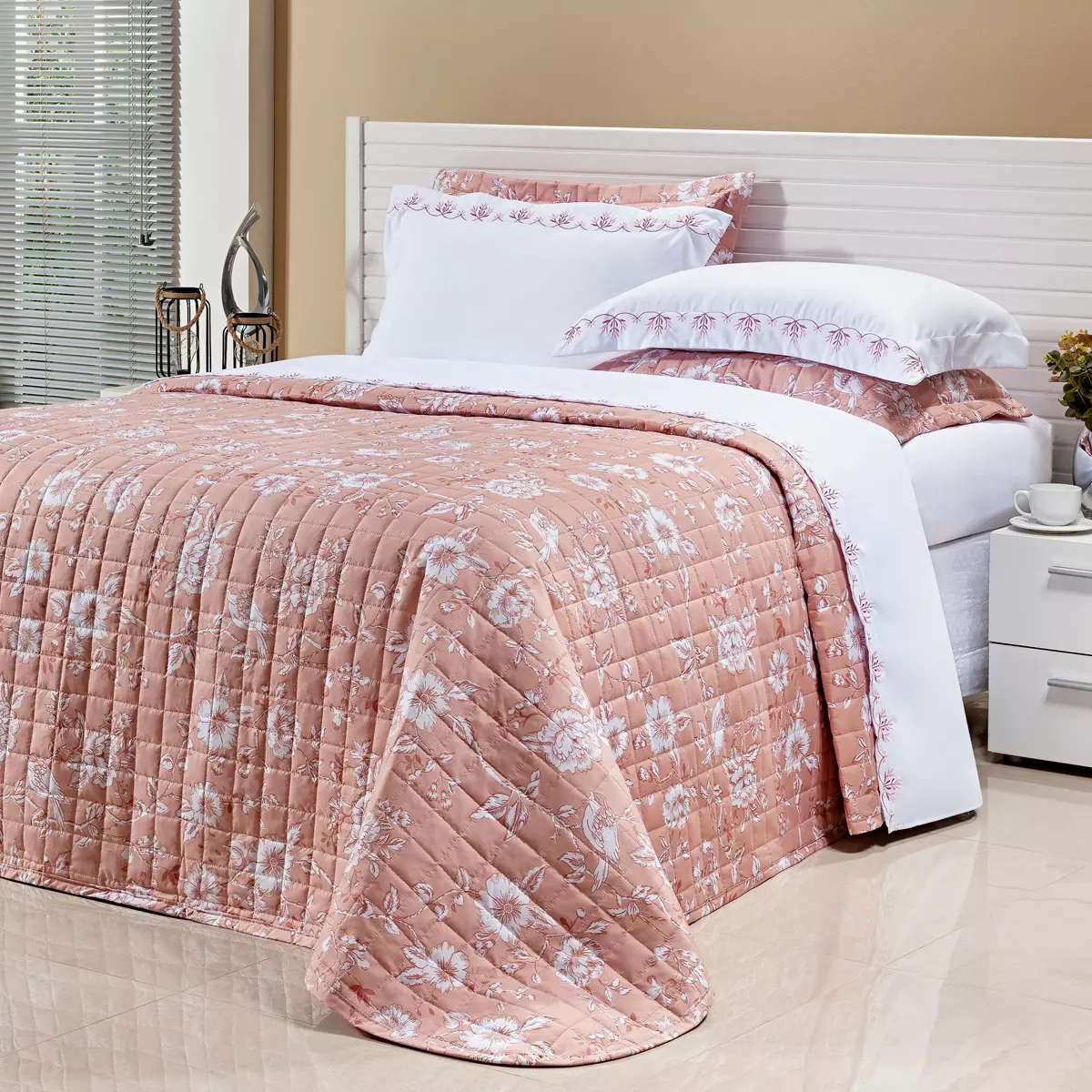 COBRE LEITO SOLTEIRO MARBLE 200 FIOS MICRO PERCAL TOQUE DE SEDA 2 PEÇAS foto adicional 3