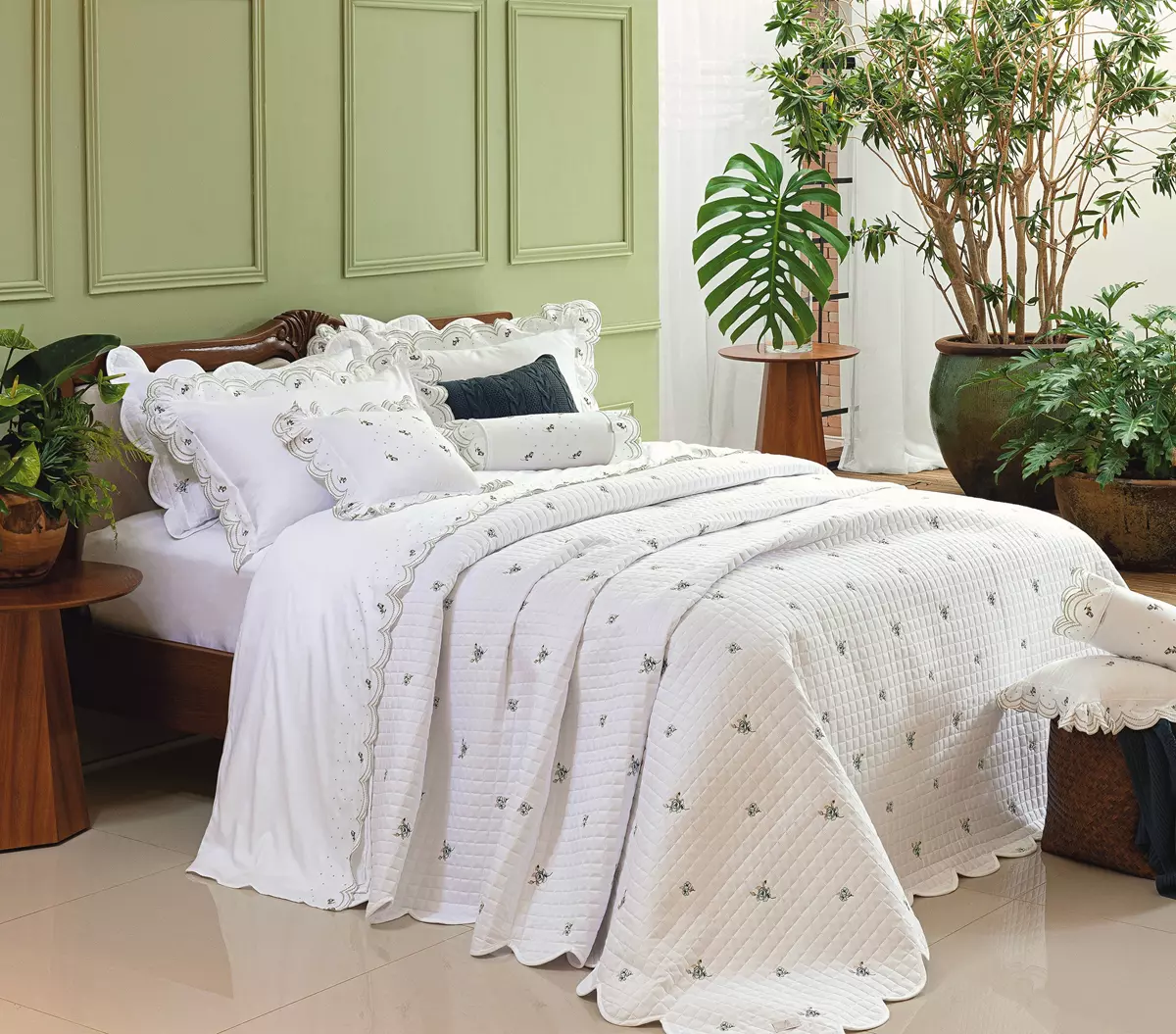 COBRE LEITO KING  ESSENZA 03 PEÇAS  - PERCAL 300 FIOS ACETINADOS foto adicional 5