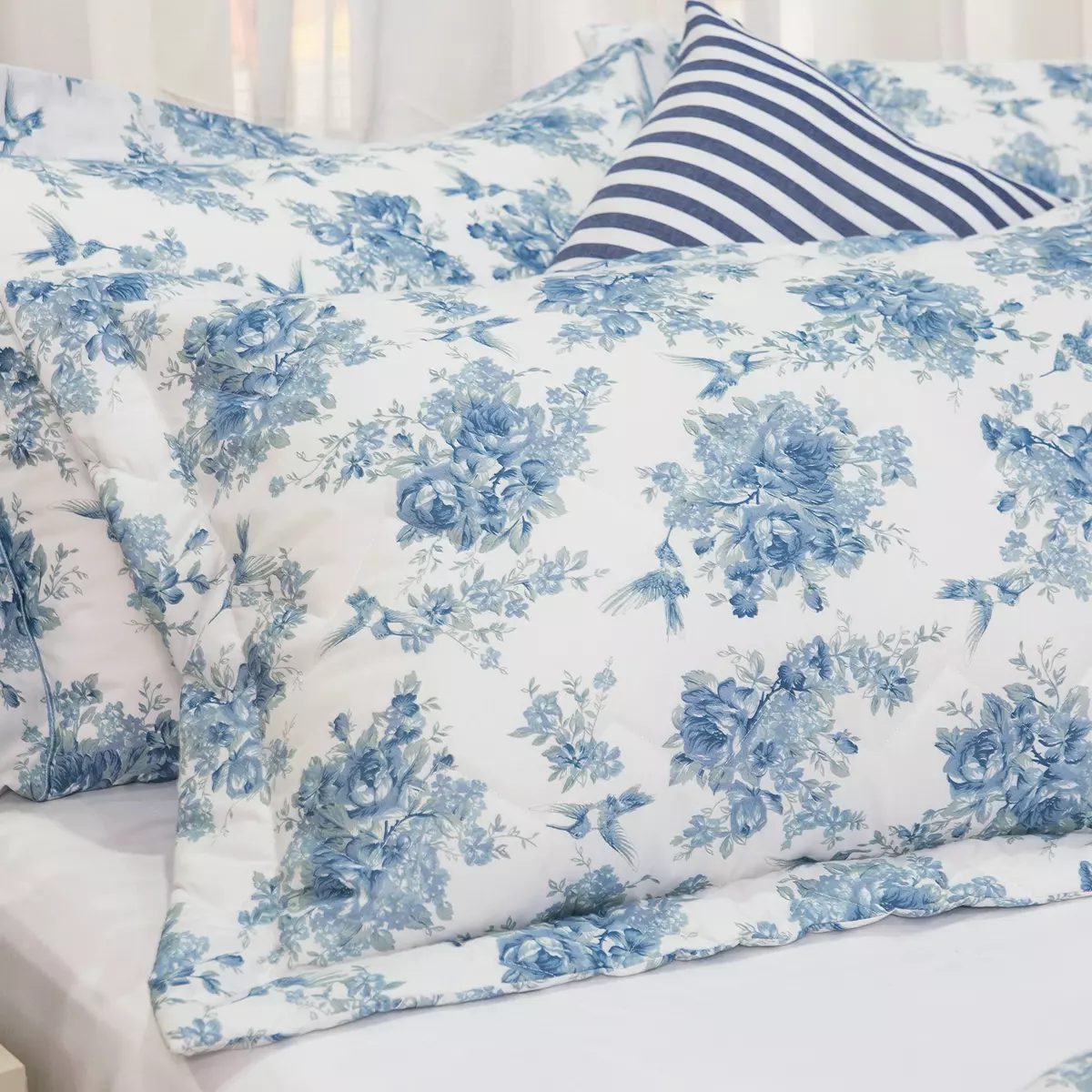 COBRE LEITO QUEEN  POEME 3 PEÇAS - PERCAL 300 FIOS ACETINADOS foto adicional 5