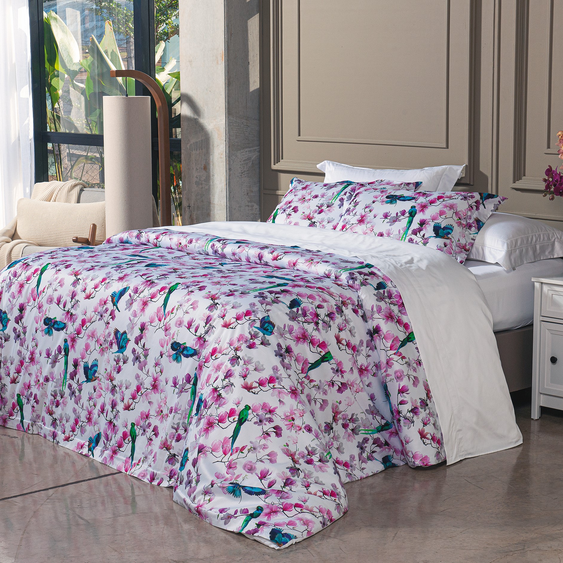 EDREDOM DUPLA FACE QUEEN DOLCE VITTA ESTAMPADO 3 PEÇAS foto adicional 7