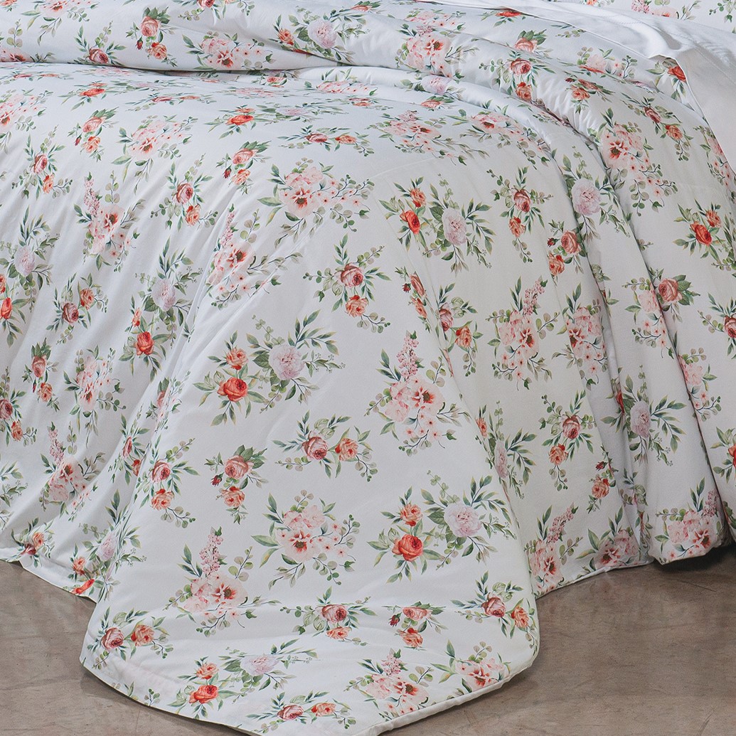 EDREDOM SUPER KING DUPLA FACE DOLCE VITTA ESTAMPADO 3 PECAS foto adicional 7