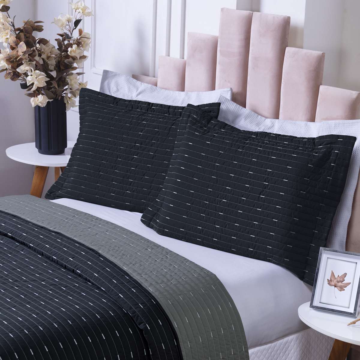 COBRE LEITO CASAL DAKAR 3 PEÇAS - HIPERCAL -200 FIOS foto adicional 4