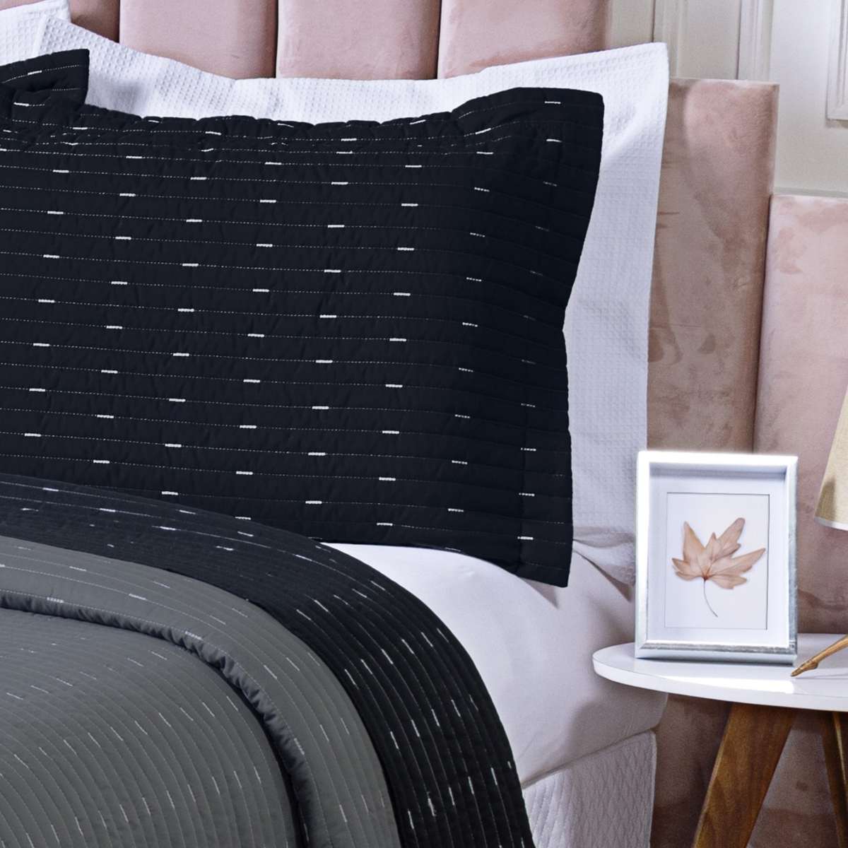 COBRE LEITO SOLTEIRO DAKAR  2 PEÇAS - 200 FIOS -  HIPERCAL foto adicional 4