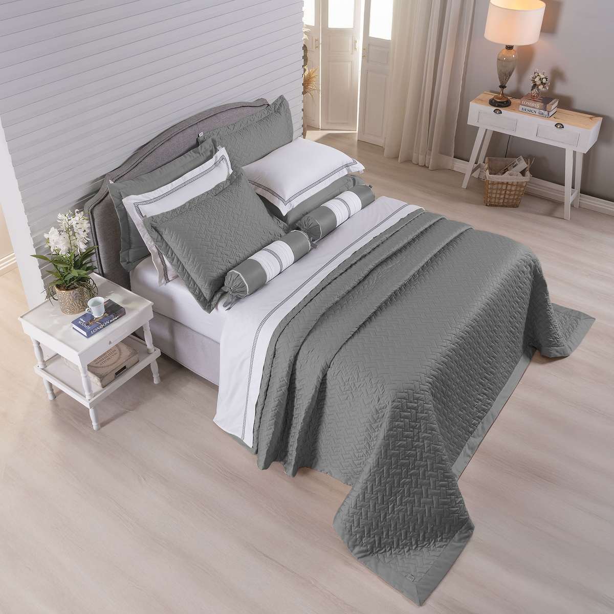 COBRE LEITO KING CORDELLI 3 PEÇAS - 400 FIOS - 100%ALGODÃO foto adicional 5