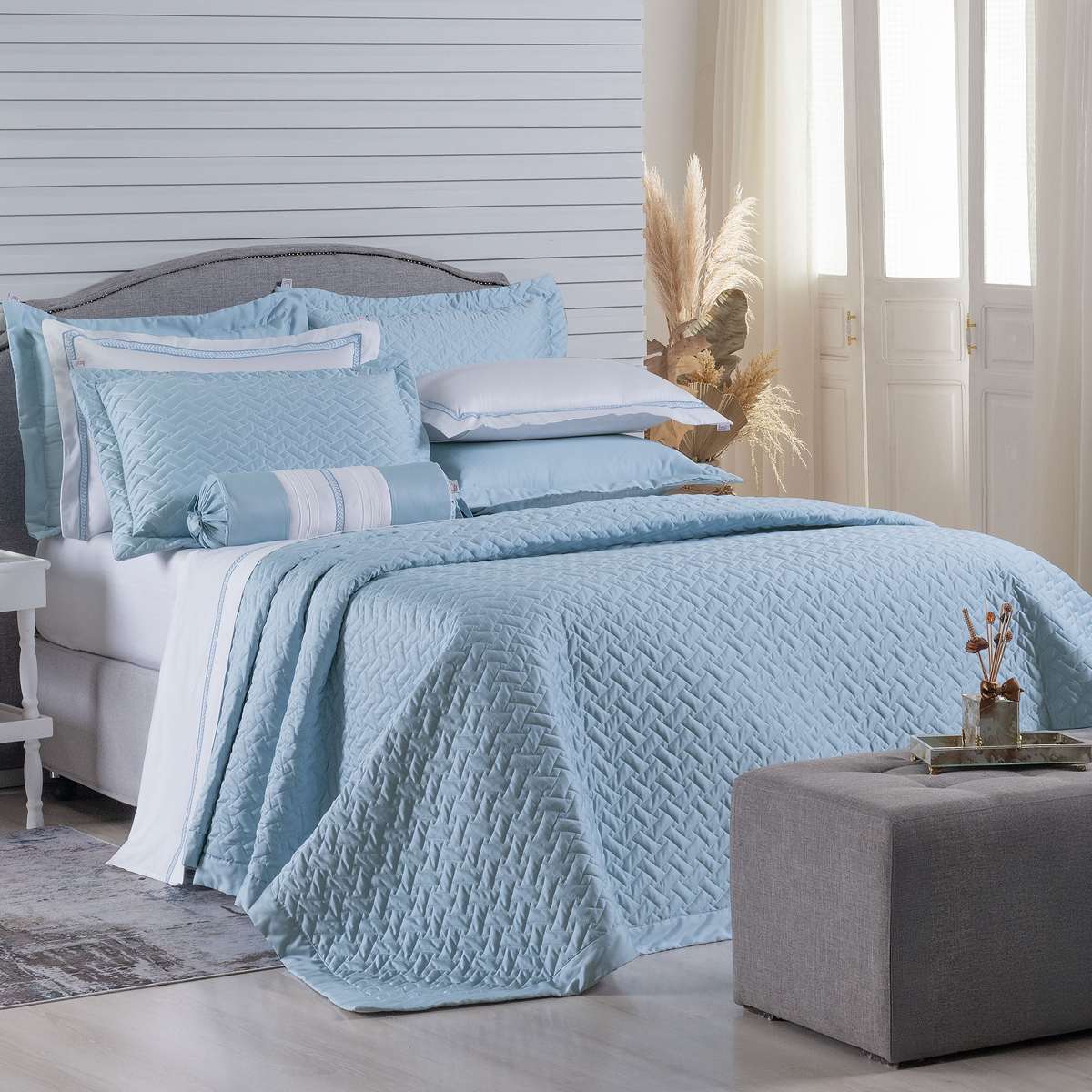 COBRE LEITO QUEEN CORDELLI 3 PEÇAS - 400 FIOS - 100%ALGODÃO foto adicional 1