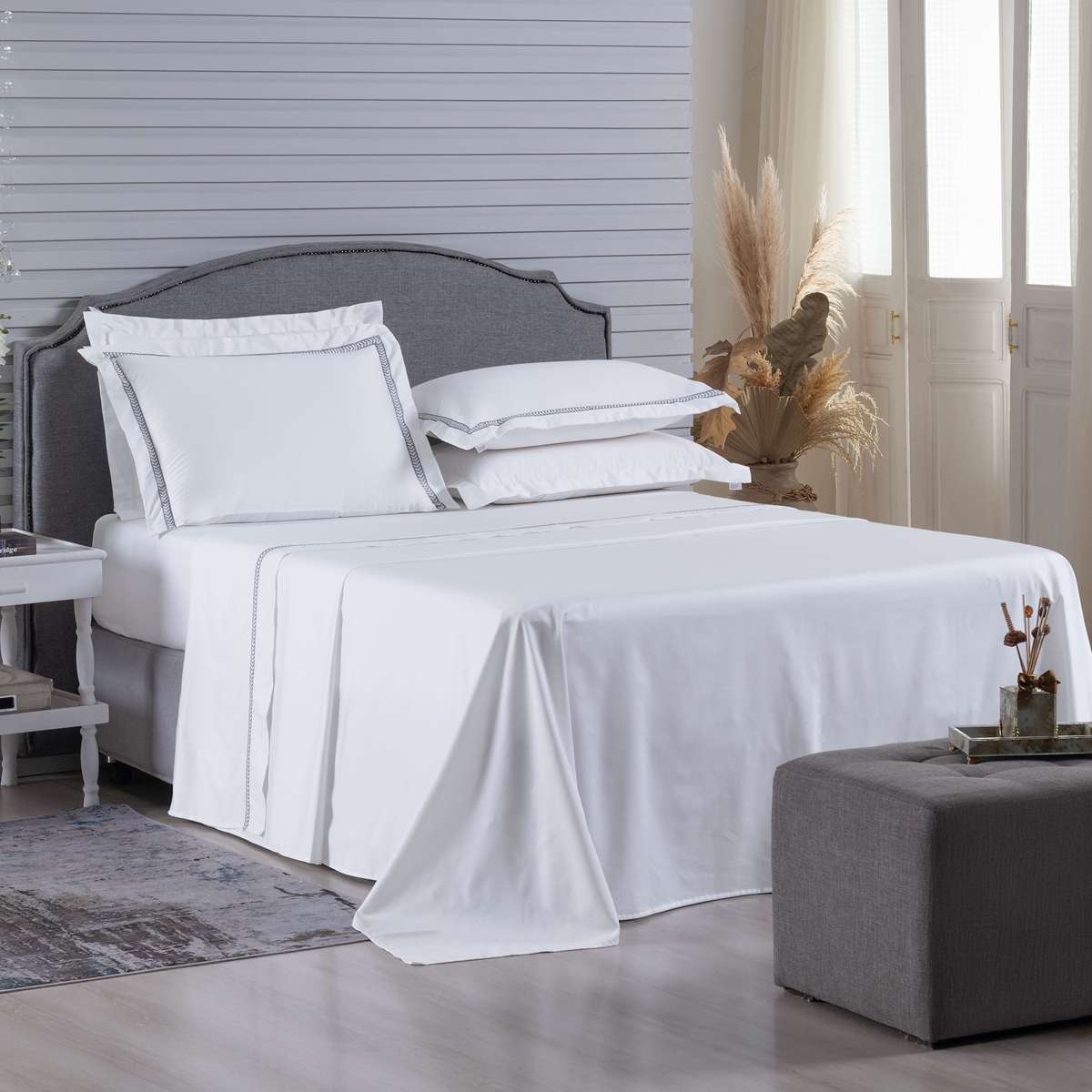 JOGO DE CAMA KING CORDELLI 4 PEÇAS - 400 FIOS ACETINADOS